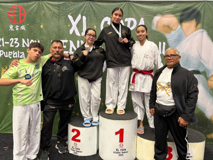 Karatecas chiapanecas con plata en la XL Campeonato Nacional “Copa Kenwa Mabuni 2025” en Puebla