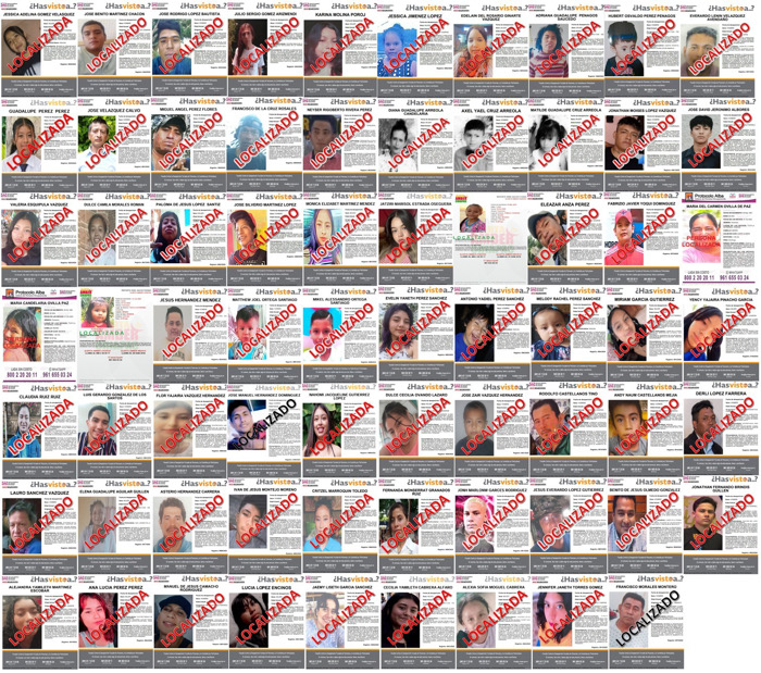 En octubre, FGE localiza a 69 personas reportadas como No Localizadas o Desaparecidas