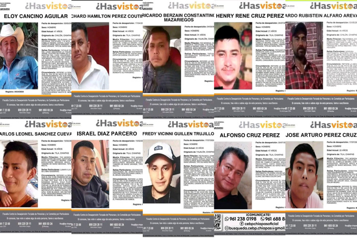 Reportan doce personas desaparecidas en Yajalón 