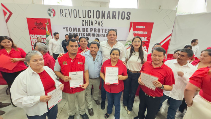 El PRI fortalece su estructura con la toma de protesta de 42 nuevos Comités Directivos Municipales