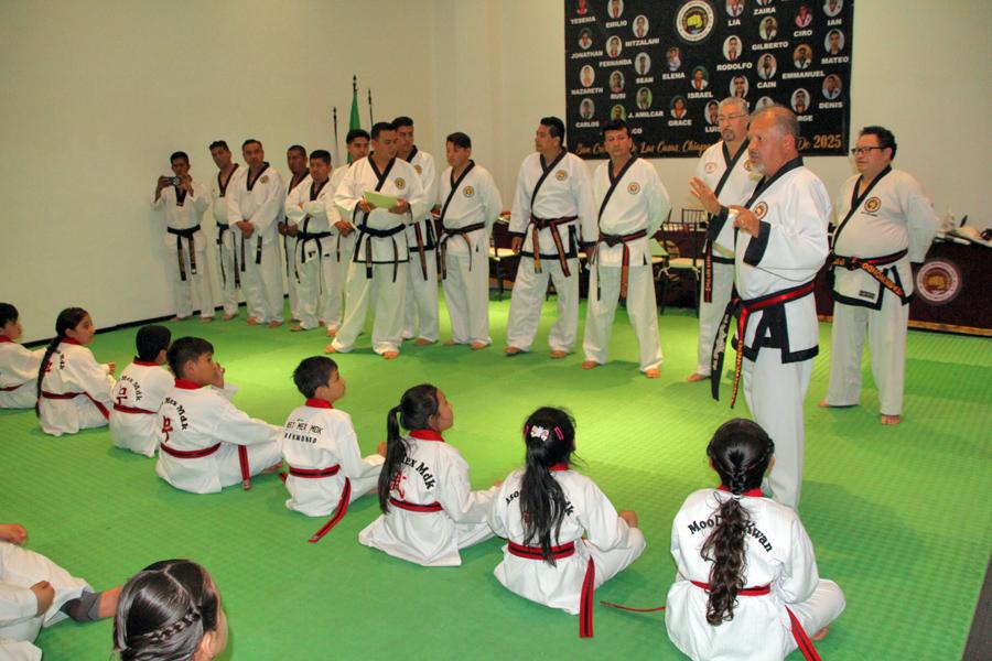Instituto Mexicano de Moo Duk Kwan aplica examen de Cintas Negras y Grados Mayores en Chiapas 2025