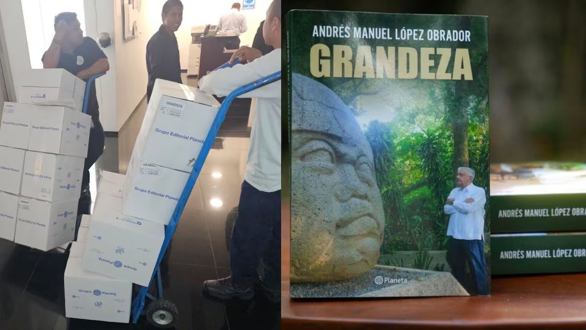 Senadores de Morena reciben miles de ejemplares del libro Grandeza
