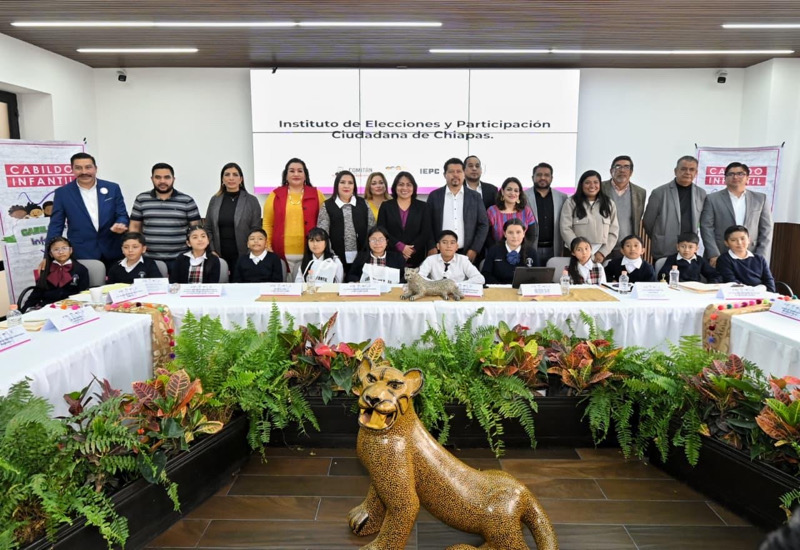 El Cabildo Infantil de Comitán de Domínguez celebra sesión