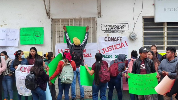 Educadores comunitarios de Conafe amplían paro en al menos 5 municipios 