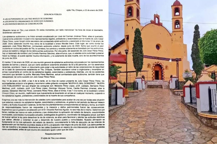 En Tila advierten riesgo de confrontación armada