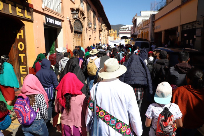 Miles de católicos marchan en SCLC por la paz y justicia a 15 años de la muerte de Samuel Ruiz