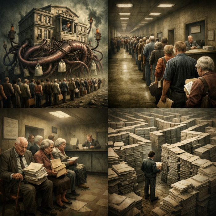 Burocracia parasitaria / A Estribor