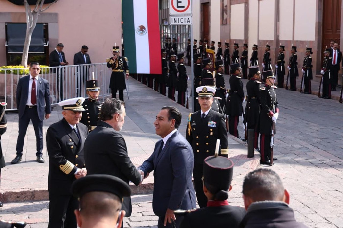 Asiste Eduardo Ramírez a conmemoración del 109 Aniversario de la Constitución de 1917, encabezada por Claudia Sheinbaum