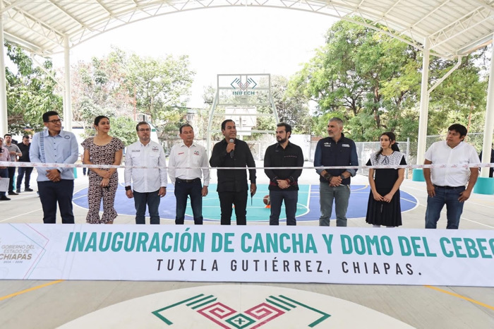 Eduardo Ramírez entrega mobiliario e insumos al Cobach y fortalece infraestructura educativa en el Cebech
