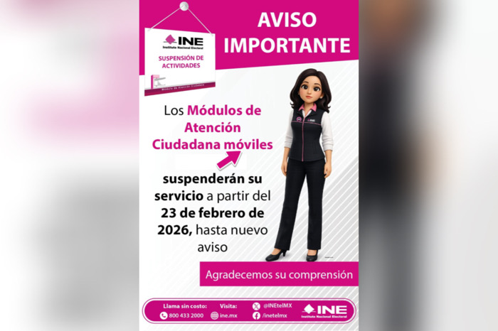 El INE informa medidas preventivas para salvaguardar la seguridad de la ciudadanía y su personal