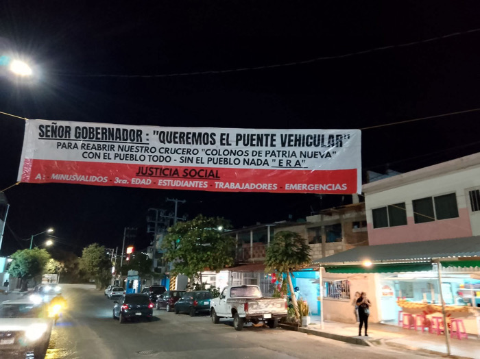 Colonos de Patria Nueva exigen construcción de puente peatonal