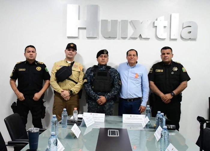 Refuerza SSP seguridad en Huixtla; presenta nuevo Mando Único