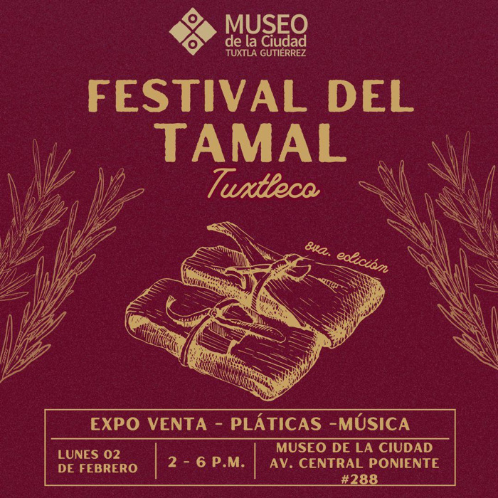 Realizarán Festival del Tamal en el Museo de la Ciudad de Tuxtla Gutiérrez