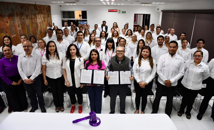 Suscriben UNACH y el TEECH convenio de colaboración