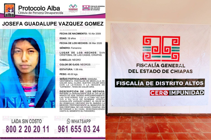 Denuncia presunto maltrato institucional contra adolescente desaparecida en la Fiscalía de Altos