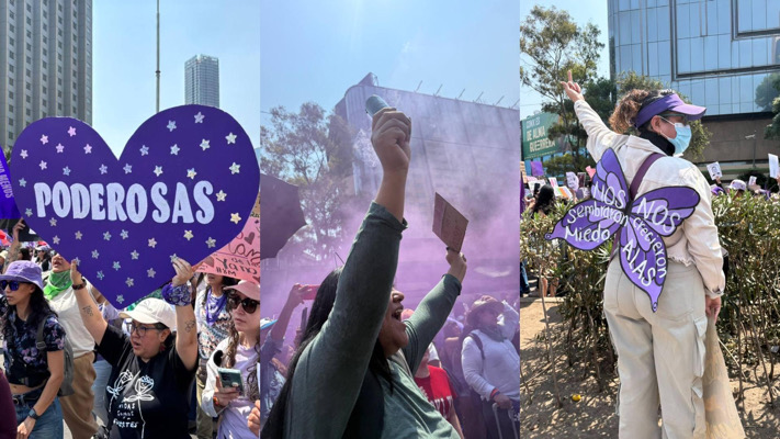Miles marchan en CDMX por el 8M en medio de cifras persistentes de violencia contra mujeres