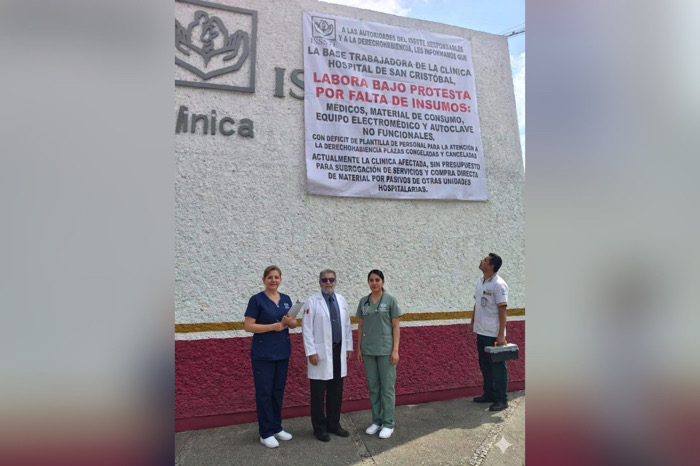 Trabajadores del ISSSTE en SCLC laboran bajo protesta por falta de insumos y personal