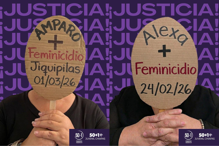 Colectiva 50 + 1 reporta dos feminicidios y pide revisar la Alerta de Violencia de Género