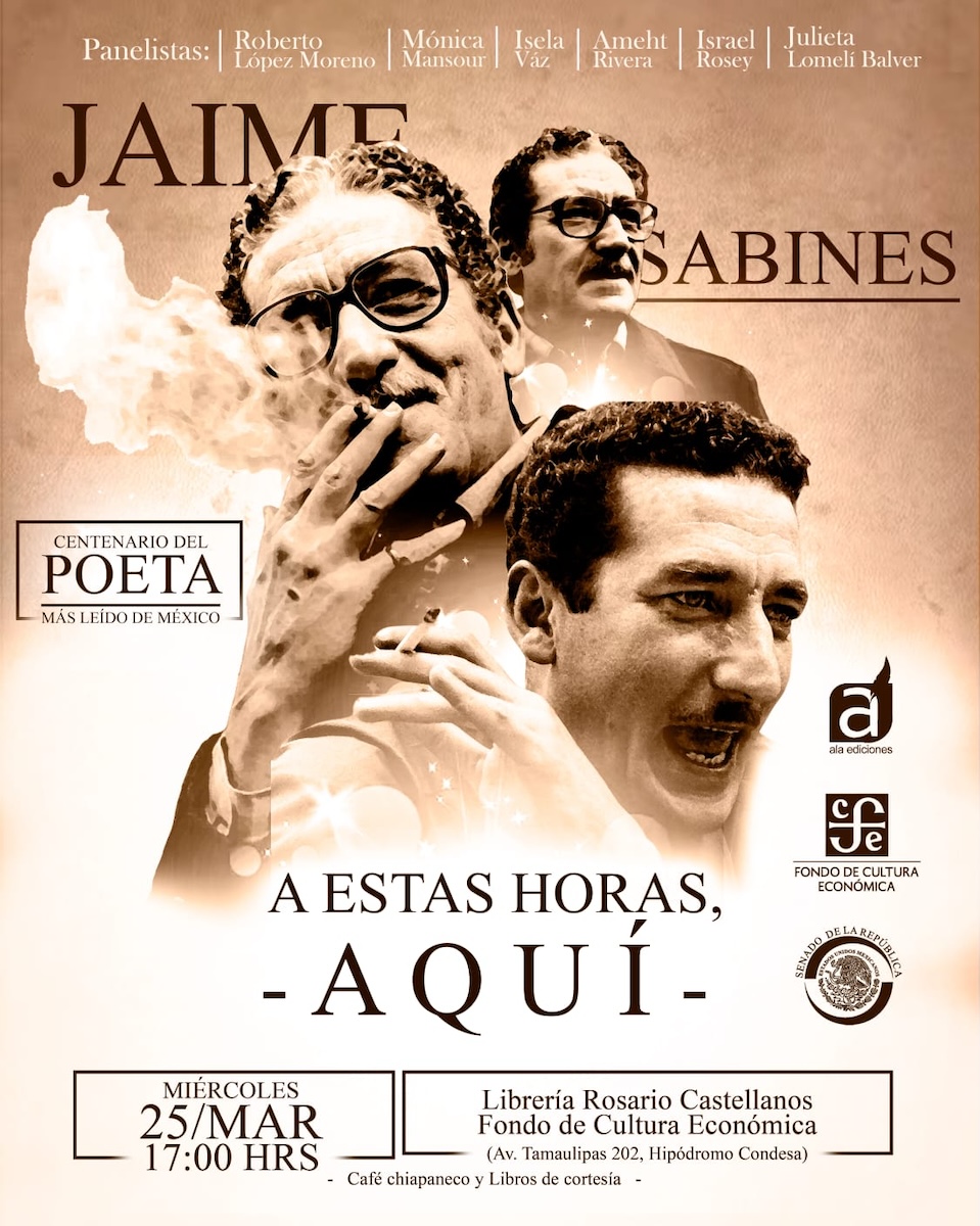 Entre versos y memoria: emotivo homenaje a Jaime Sabines en su centenario