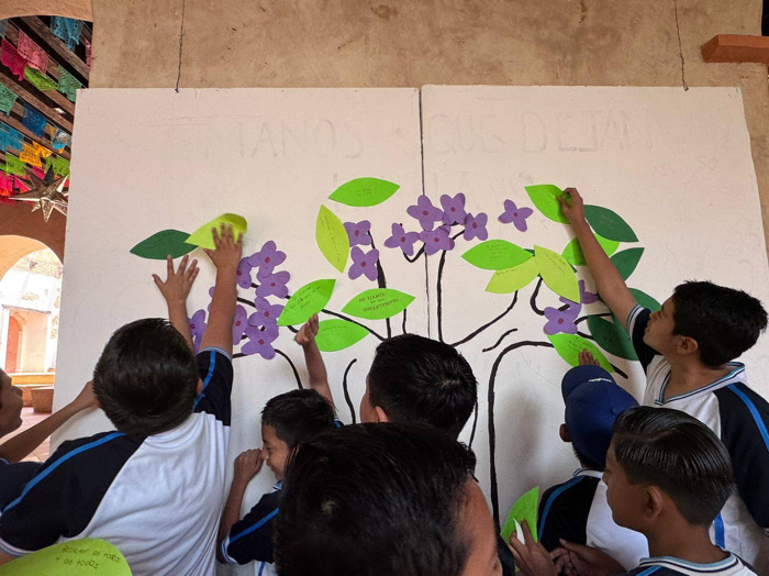 Fomentan la participación infantil con actividad “Árbol de la Valentía” en el Exconvento Santo Domingo