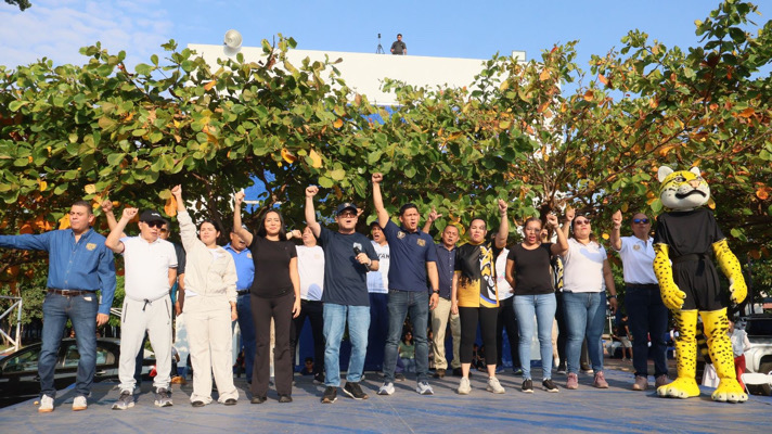 Más de 2 mil 500 integrantes de la comunidad UNACH participan en la 13ª Activación Física Universitaria