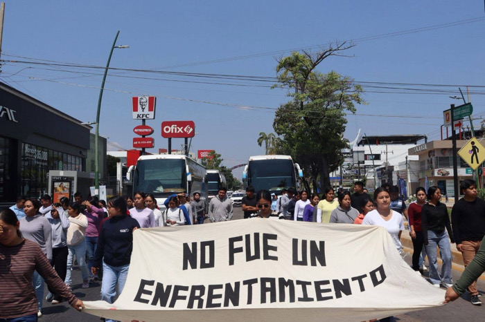 Persisten protestas por muerte de estudiante de Mactumactzá