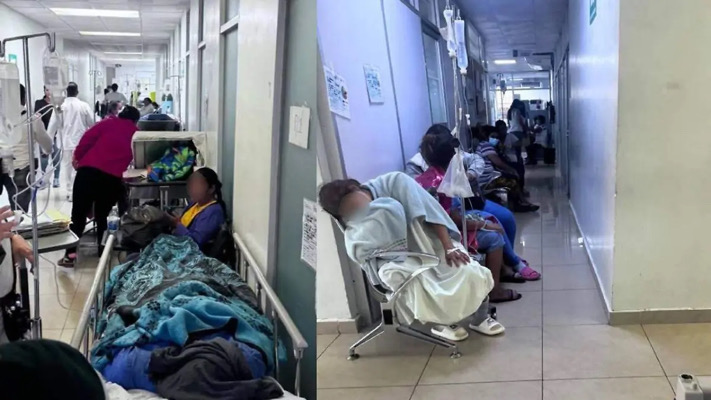 Hospital de Huixtla opera saturado; pacientes son atendidos en pasillos