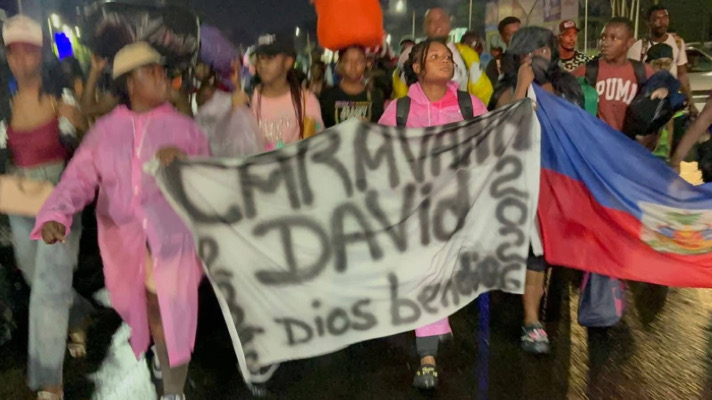 Caravana “David” avanza desde Tapachula hacia el centro del país
