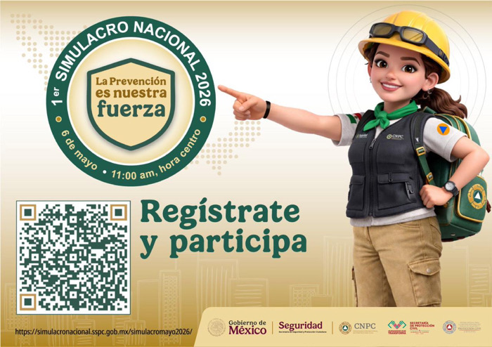 Chiapas se prepara para el 1er Simulacro Nacional 2026