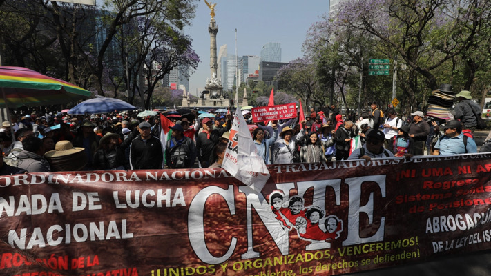 CNTE perfila paro nacional durante el Mundial 2026 y convoca a marchas