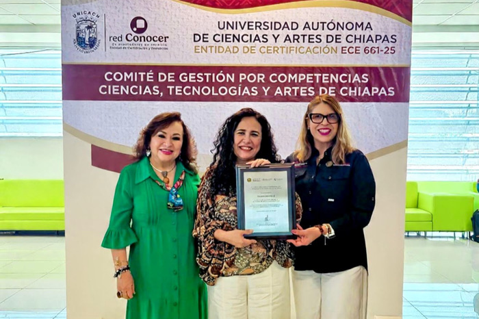 Asume rectora de UNICACH Fanny López Jiménez vicepresidencia del Comité de Gestión de Competencias de Ciencias, Tecnologías y Artes de Chiapas