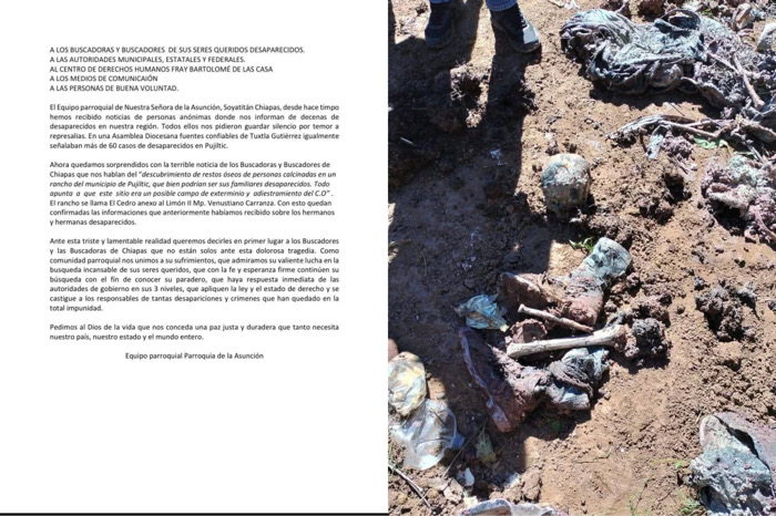 Iglesia en Soyatitán denuncia desapariciones en la región 