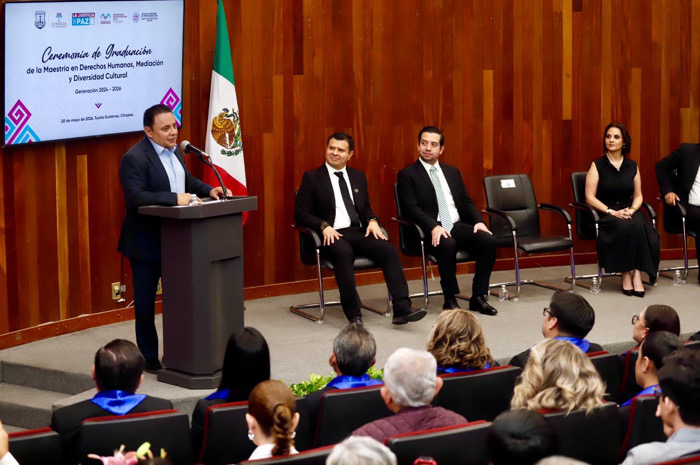 Poder Judicial y Protección Civil celebran a primera generación de la Maestría en Derechos Humanos, Mediación y Diversidad Cultural