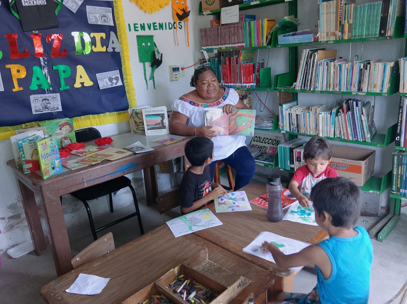 Biblioteca de San José Terán fomenta la lectura con actividades recreativas