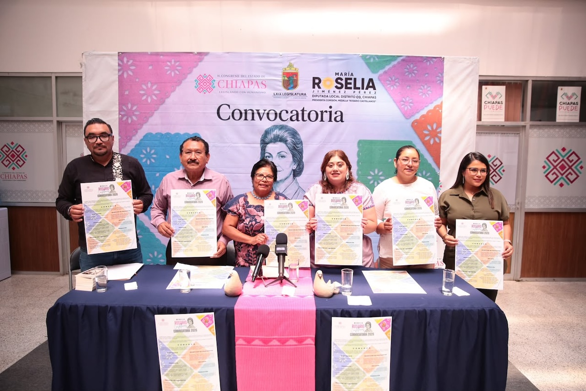 Presenta Congreso la Convocatoria para la entrega de la medalla “Rosario Castellanos”